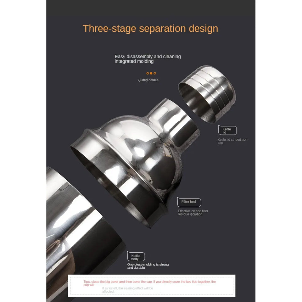 KIT DE COCTELERÍA PROFESIONAL DE 23 PIEZAS CON BASE DE BAMBÚ