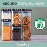 RECIPIENTES ORGANIZADORES PARA GRANOS Y CEREALES – SET X5