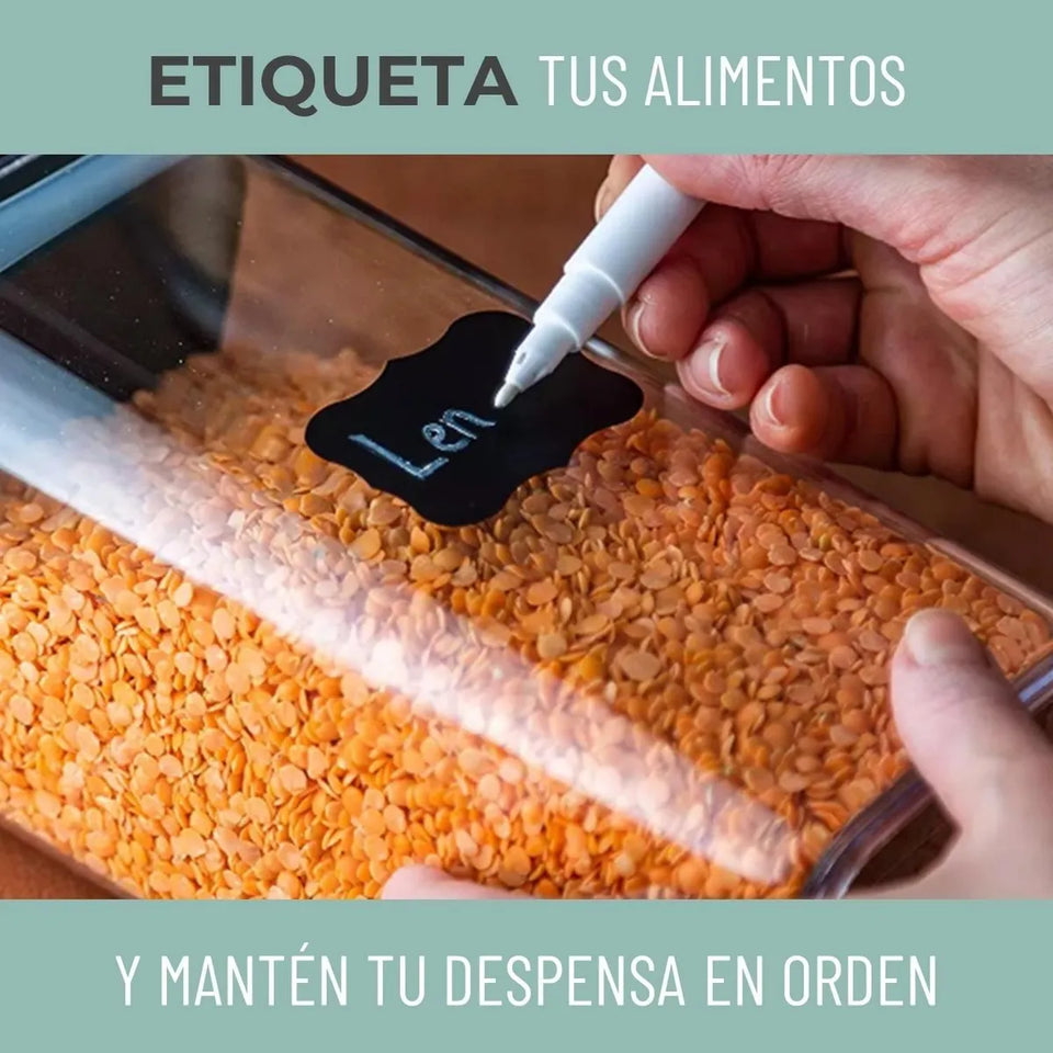 RECIPIENTES ORGANIZADORES PARA GRANOS Y CEREALES – SET X5
