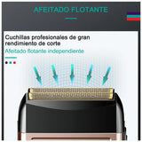 Maquinilla de Afeitar Eléctrica Rotativa Doble Cabezal