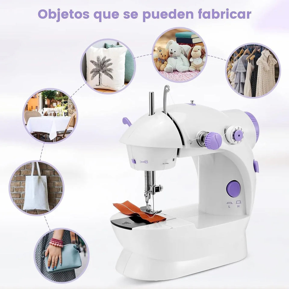 Mini Máquina de Coser Portátil Eléctrica Multifuncional