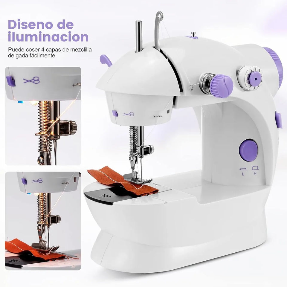 Mini Máquina de Coser Portátil Eléctrica Multifuncional