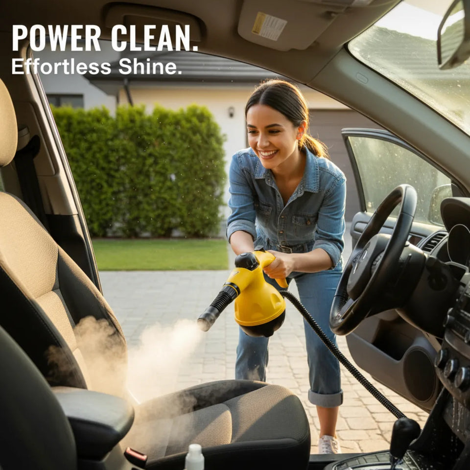 Limpiador a Vapor Portátil 1000W Multiusos de Alta Presión