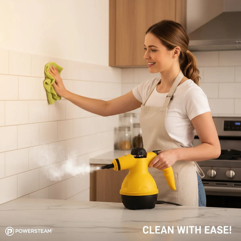 Limpiador a Vapor Portátil 1000W Multiusos de Alta Presión