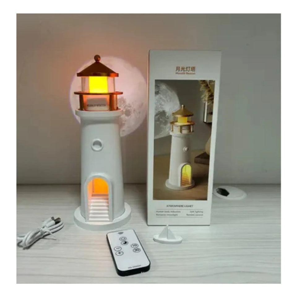 Lámpara Faro con Proyector de Luna