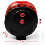 LUZ LED CON LASER PARA BICLETAS