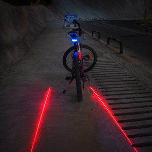 LUZ LED CON LASER PARA BICLETAS