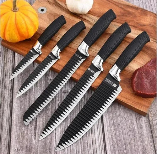 Set 6Pz 5 cuchillos + tabla imantada